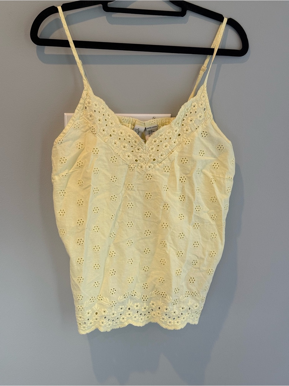 Joie Yellow Eyelet Tank